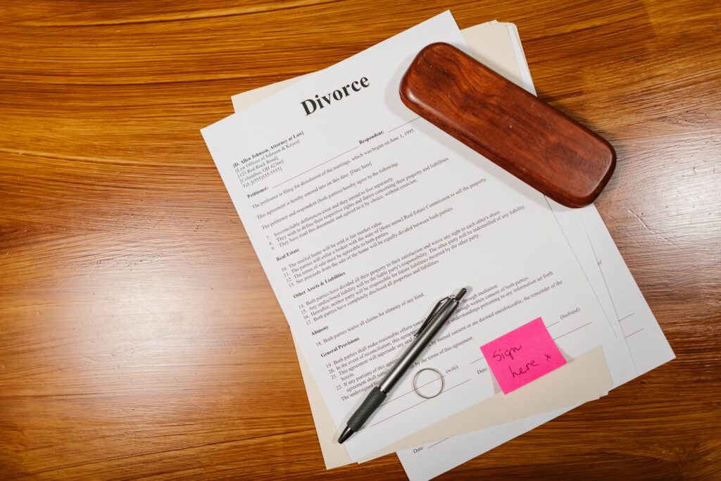 A visual representation for the topic: average split in divorce settlement